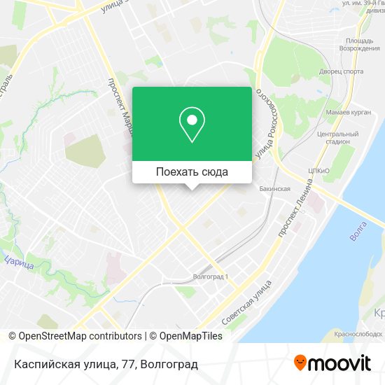 Карта Каспийская улица, 77