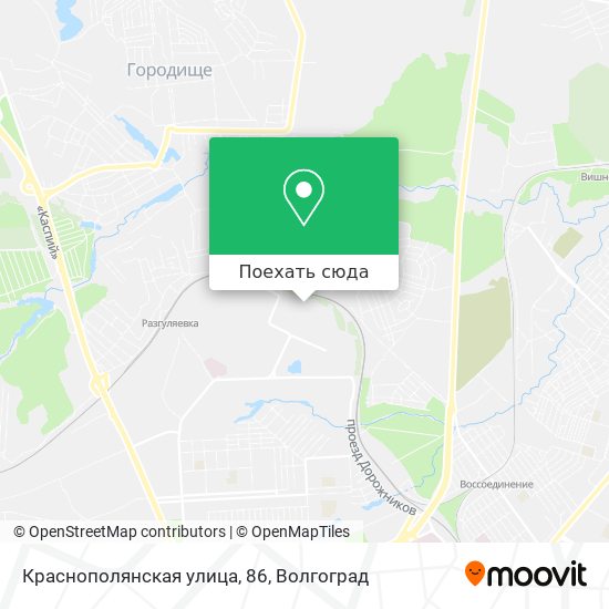 Карта Краснополянская улица, 86