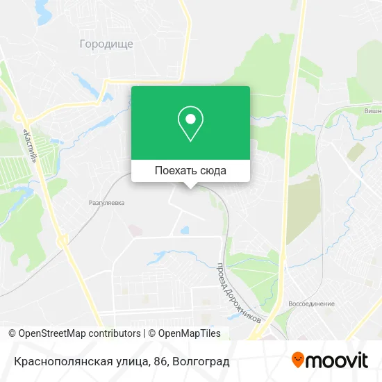 Карта Краснополянская улица, 86
