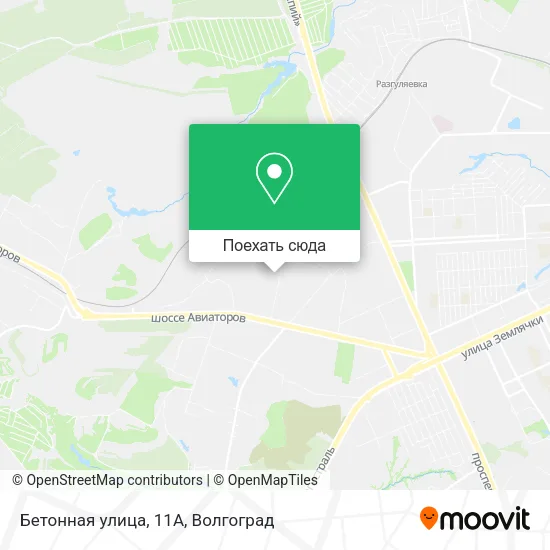 Карта Бетонная улица, 11А
