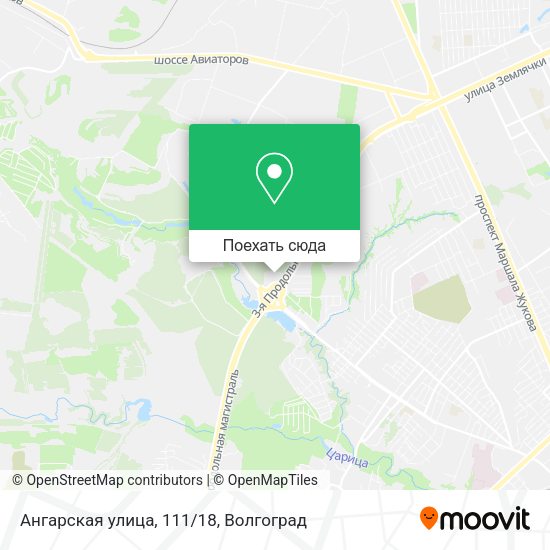 Карта Ангарская улица, 111/18