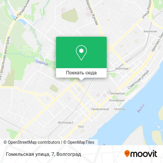 Карта Гомельская улица, 7