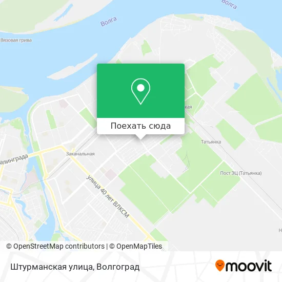 Карта Штурманская улица