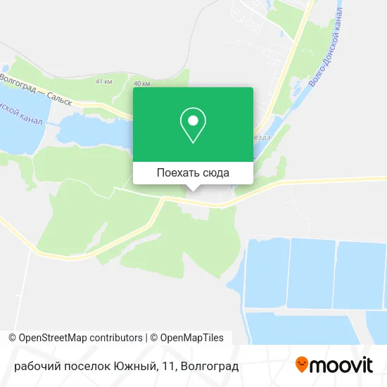 Карта рабочий поселок Южный, 11