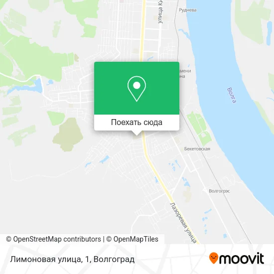 Карта Лимоновая улица, 1