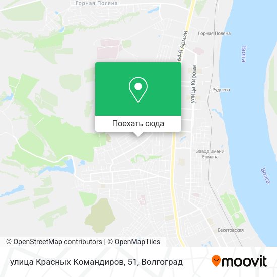 Карта улица Красных Командиров, 51