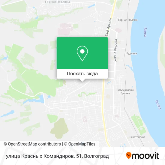 Карта улица Красных Командиров, 51
