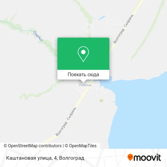 Карта Каштановая улица, 4