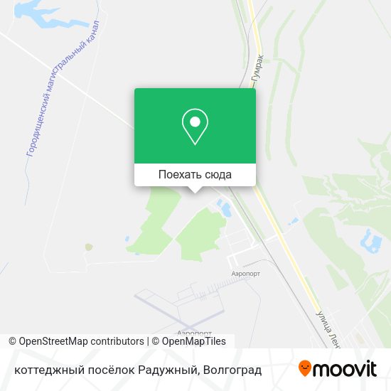Карта коттеджный посёлок Радужный
