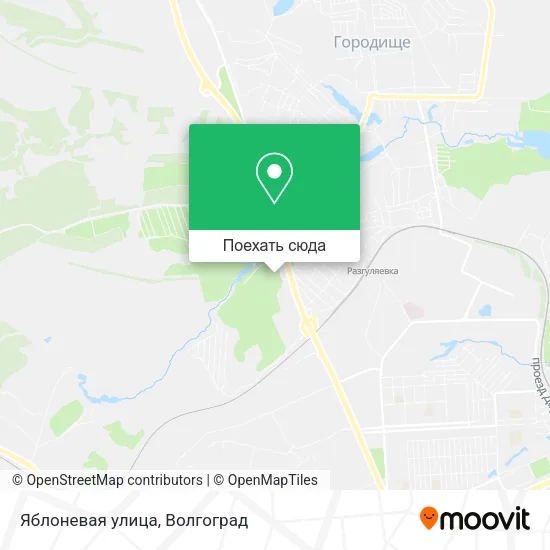 Карта Яблоневая улица
