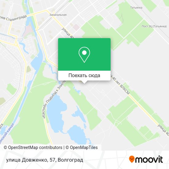 Карта улица Довженко, 57