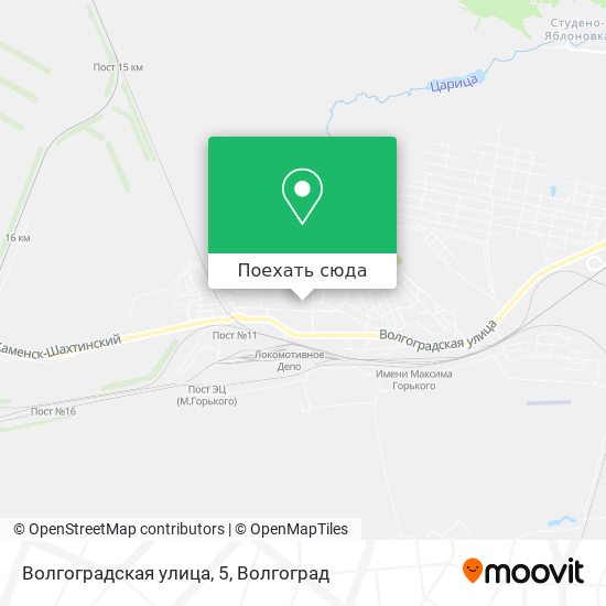 Карта Волгоградская улица, 5
