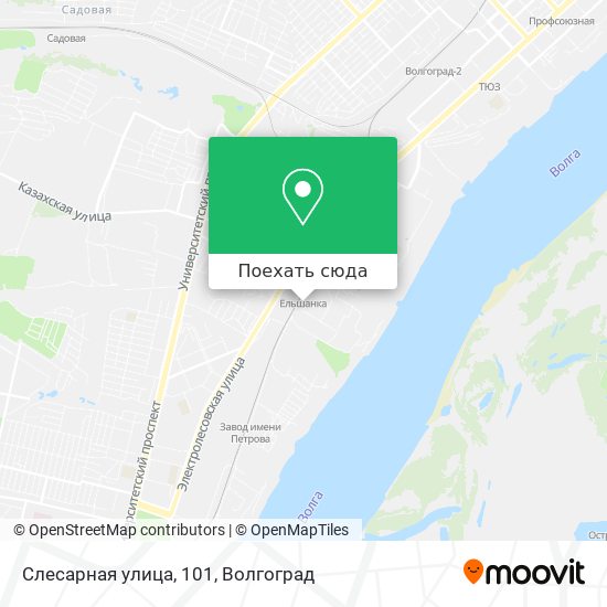 Карта Слесарная улица, 101