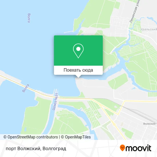 Карта порт Волжский
