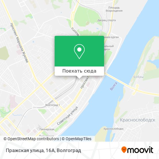 Карта Пражская улица, 16А