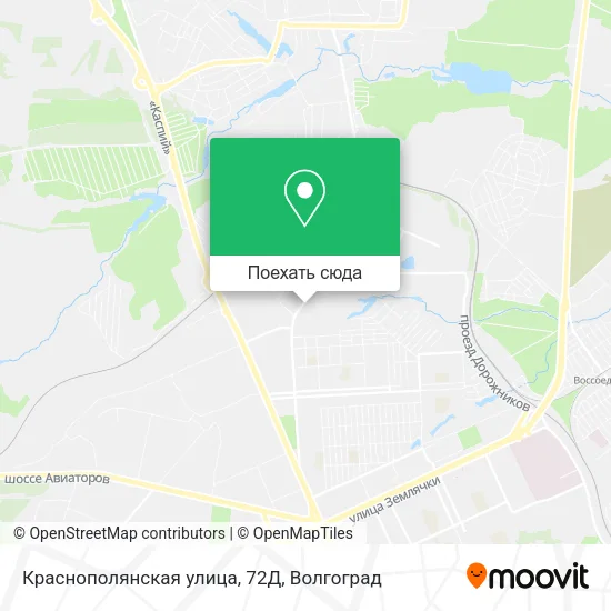 Карта Краснополянская улица, 72Д
