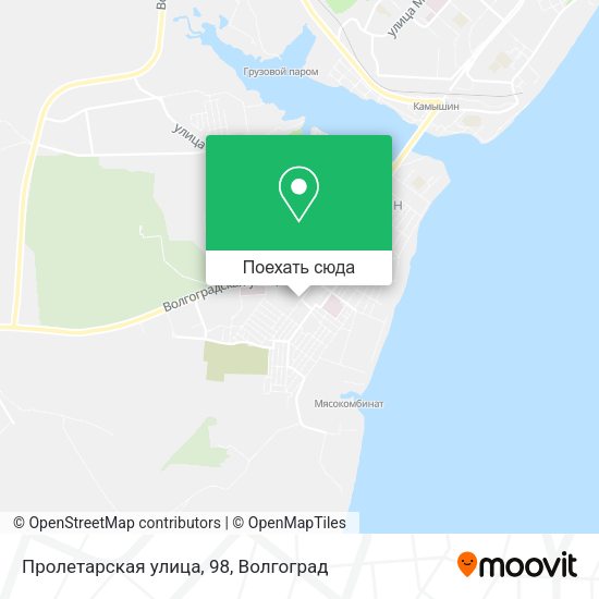 Карта Пролетарская улица, 98