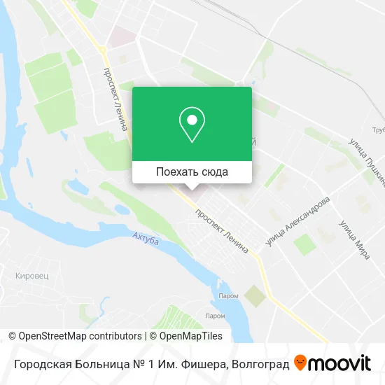Карта Городская Больница № 1 Им. Фишера
