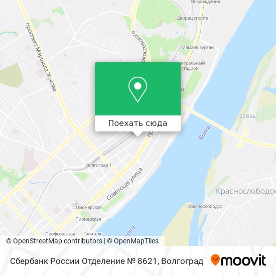 Карта Сбербанк России Отделение № 8621
