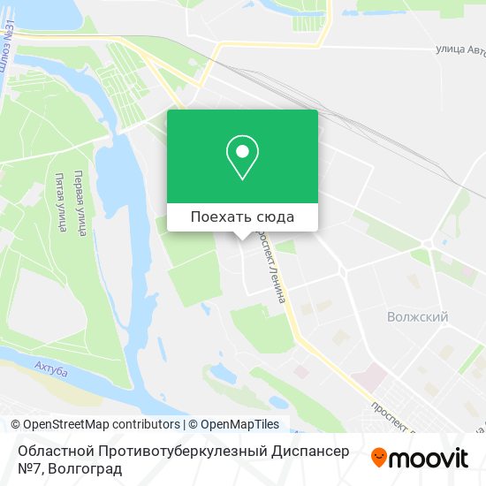 Карта Областной Противотуберкулезный Диспансер №7