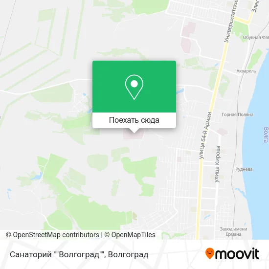 Карта Санаторий ""Волгоград""