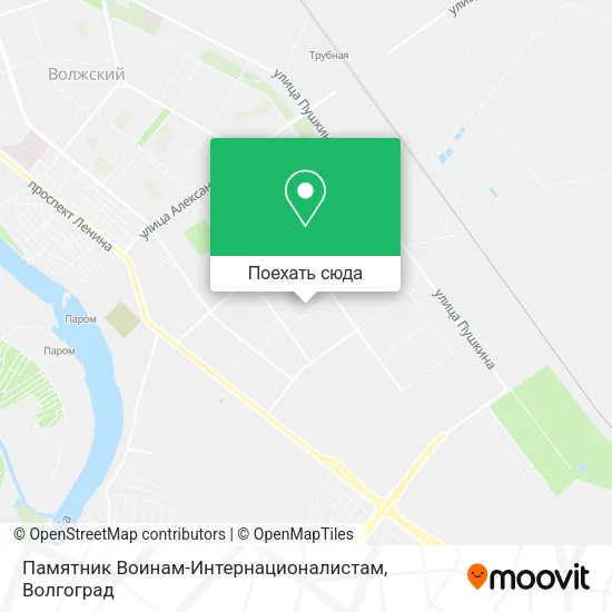 Карта Памятник Воинам-Интернационалистам