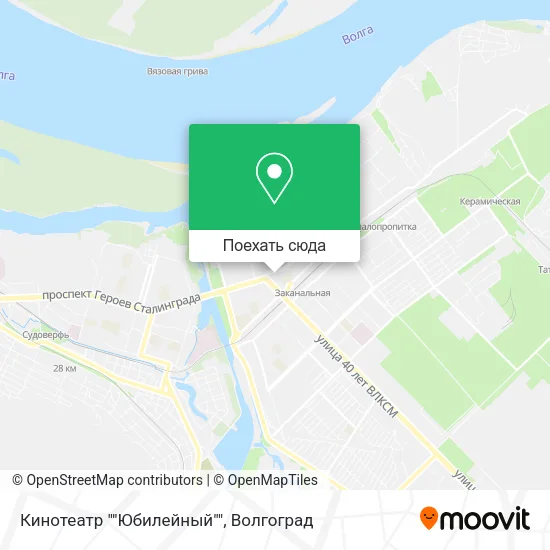 Карта Кинотеатр ""Юбилейный""