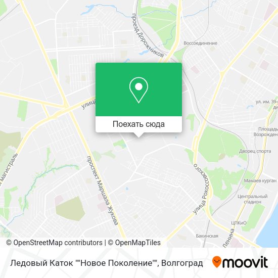 Карта Ледовый Каток ""Новое Поколение""
