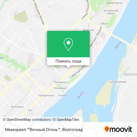 Карта Мемориал ""Вечный Огонь""