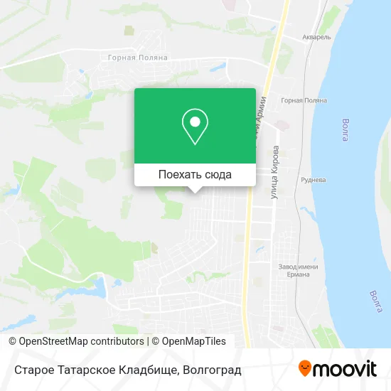 Карта Старое Татарское Кладбище