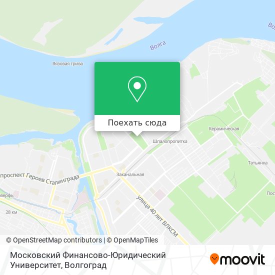 Карта Московский Финансово-Юридический Университет
