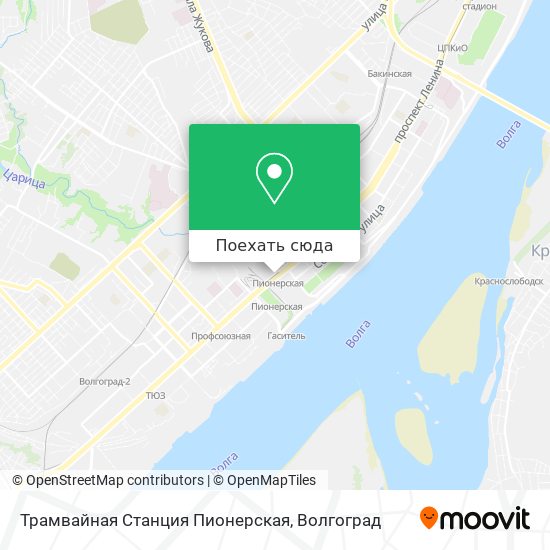 Карта Трамвайная Станция Пионерская