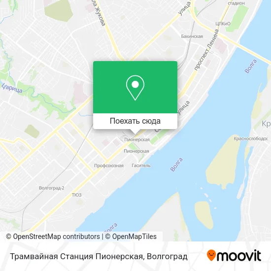 Карта Трамвайная Станция Пионерская