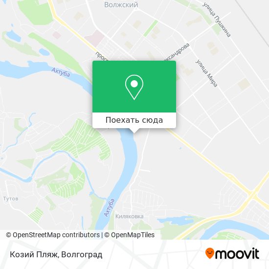 Карта Козий Пляж