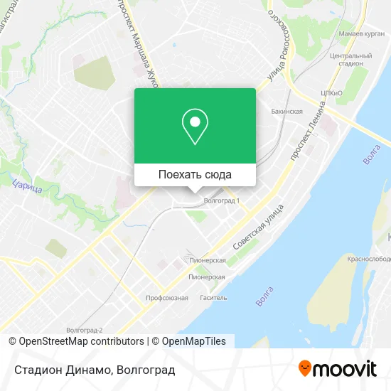 Карта Стадион Динамо