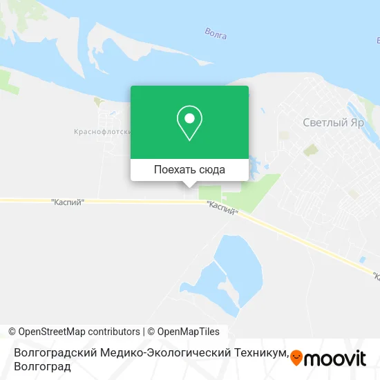 Карта Волгоградский Медико-Экологический Техникум
