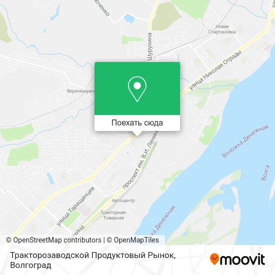Карта Тракторозаводской Продуктовый Рынок