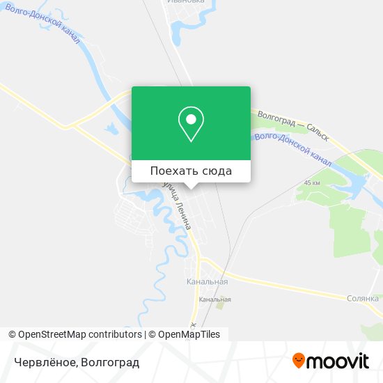 Карта Червлёное