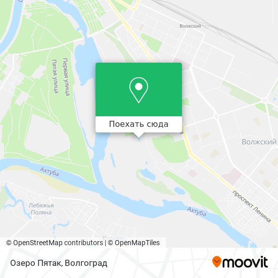 Карта Озеро Пятак