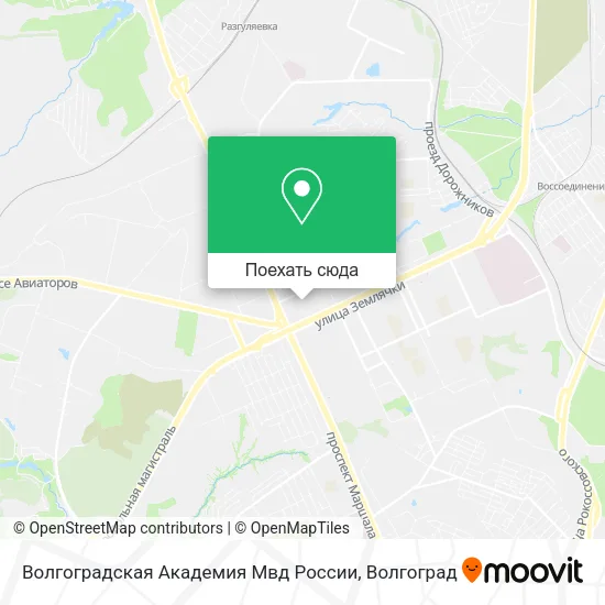 Карта Волгоградская Академия Мвд России