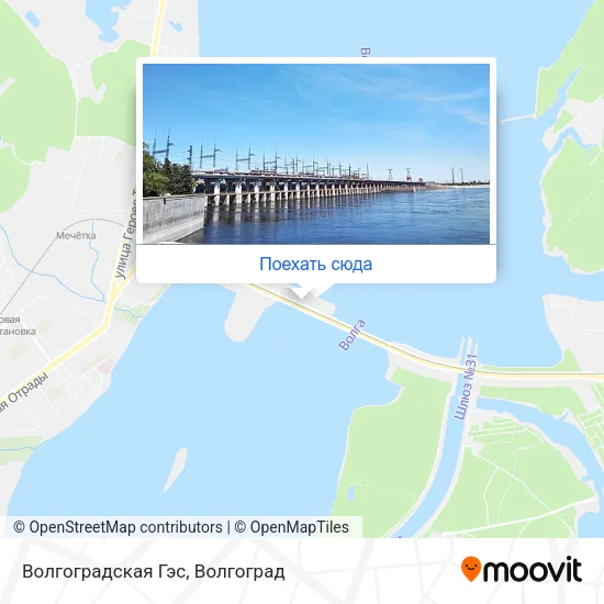 Карта Волгоградская Гэс