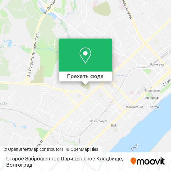 Карта Старое Заброшенное Царицынское Кладбище