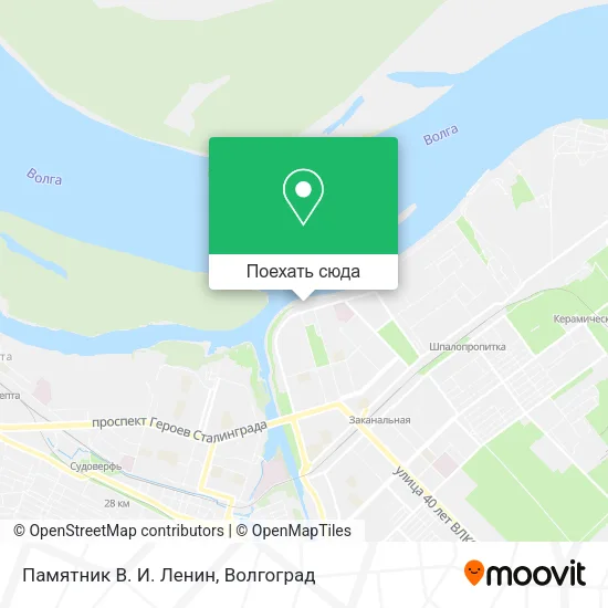 Карта Памятник В. И. Ленин