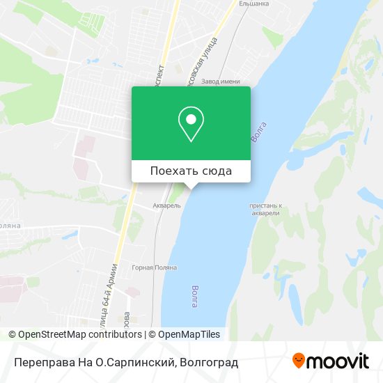 Карта Переправа На О.Сарпинский