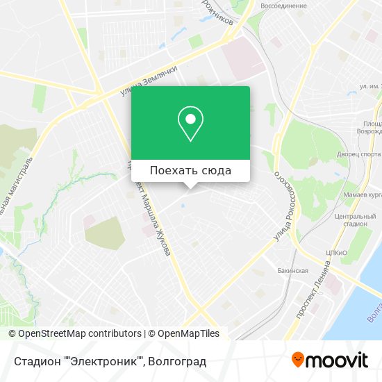 Карта Стадион ""Электроник""
