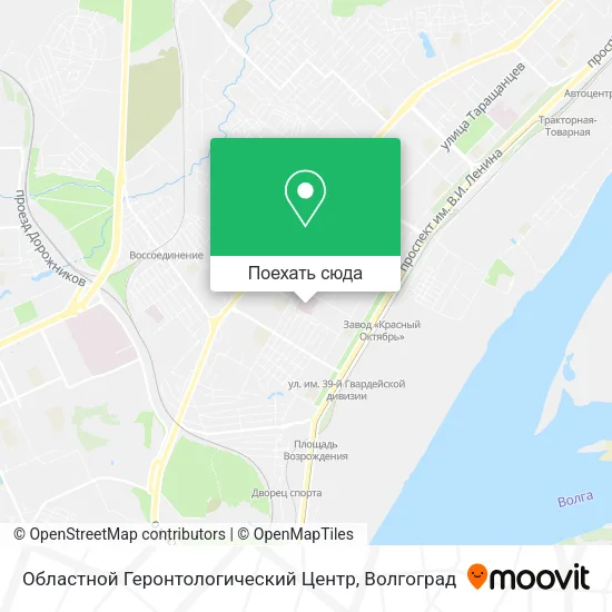 Карта Областной Геронтологический Центр