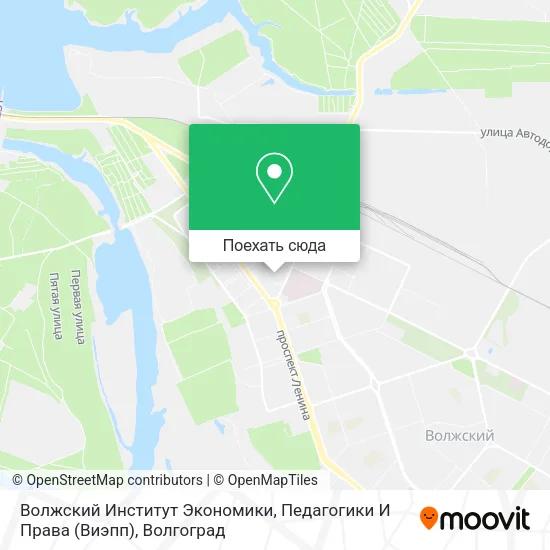 Карта Волжский Институт Экономики, Педагогики И Права (Виэпп)