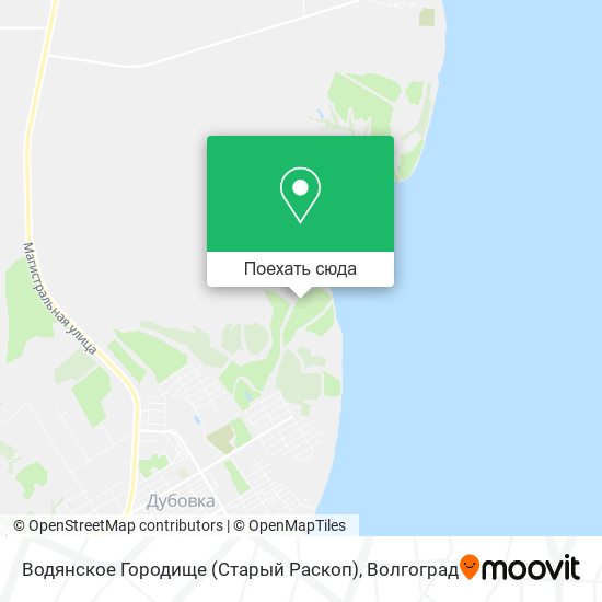 Карта Водянское Городище (Старый Раскоп)