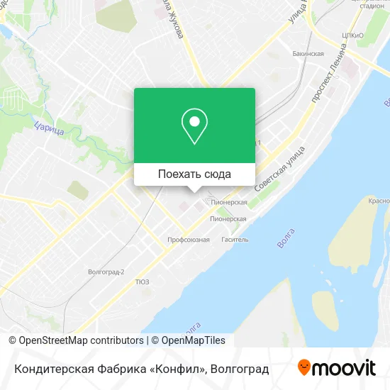 Карта Кондитерская Фабрика «Конфил»