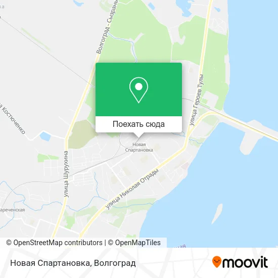 Карта Новая Спартановка